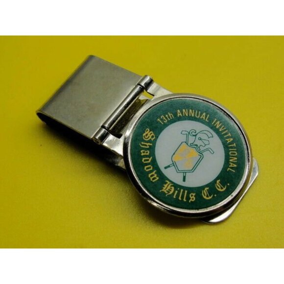 Shadow Hills Country Club Money Clip Stainless Steel Credit Card Cash Silver - Picture 4 of 10